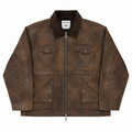 Vivet Distressed Leather Field Jacket