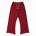 Vivet Burgundy Wide-Leg Sweatpants