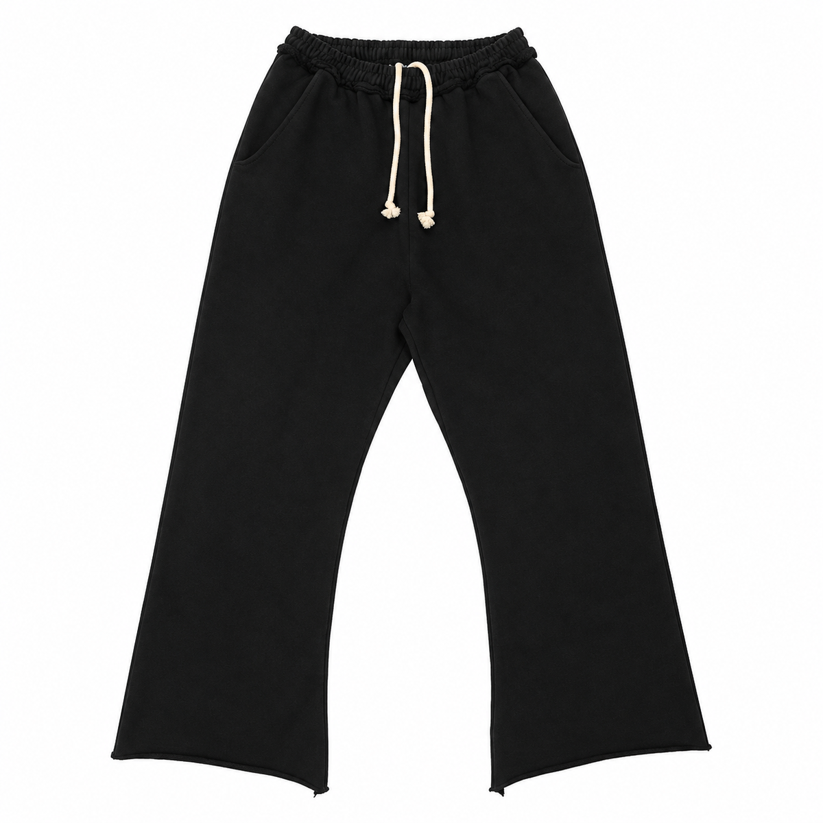 Vivet Black Wide-Leg Sweatpants