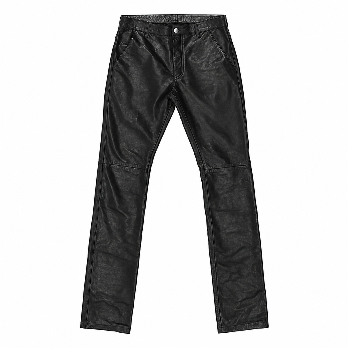Vivet Black Leather Slim Pants